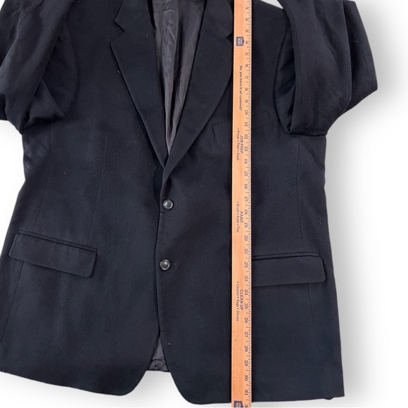 Pronto Uomo Cashmere Blazer Sports Coat Jacket Black Size 48 - Picture 4 of 9